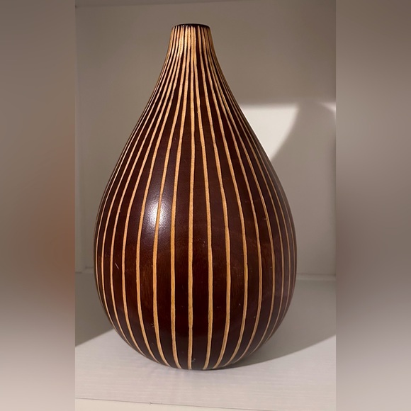 Collectible items. Vintage Mid Century wood Vase